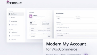 Modern My Account for WooCommerce